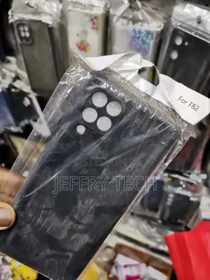 Back Cover for Samsung Galaxy F62 (Soft|Silicone-Black