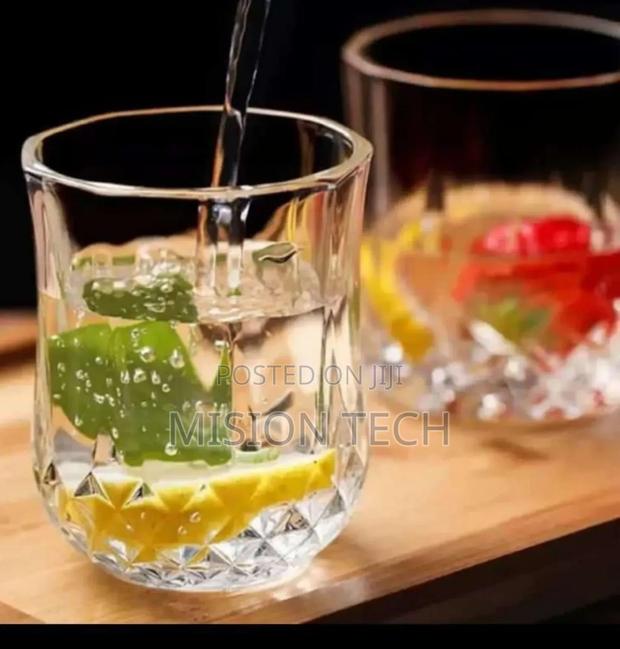Set of 6 Small Size Diamond Design Crystal*