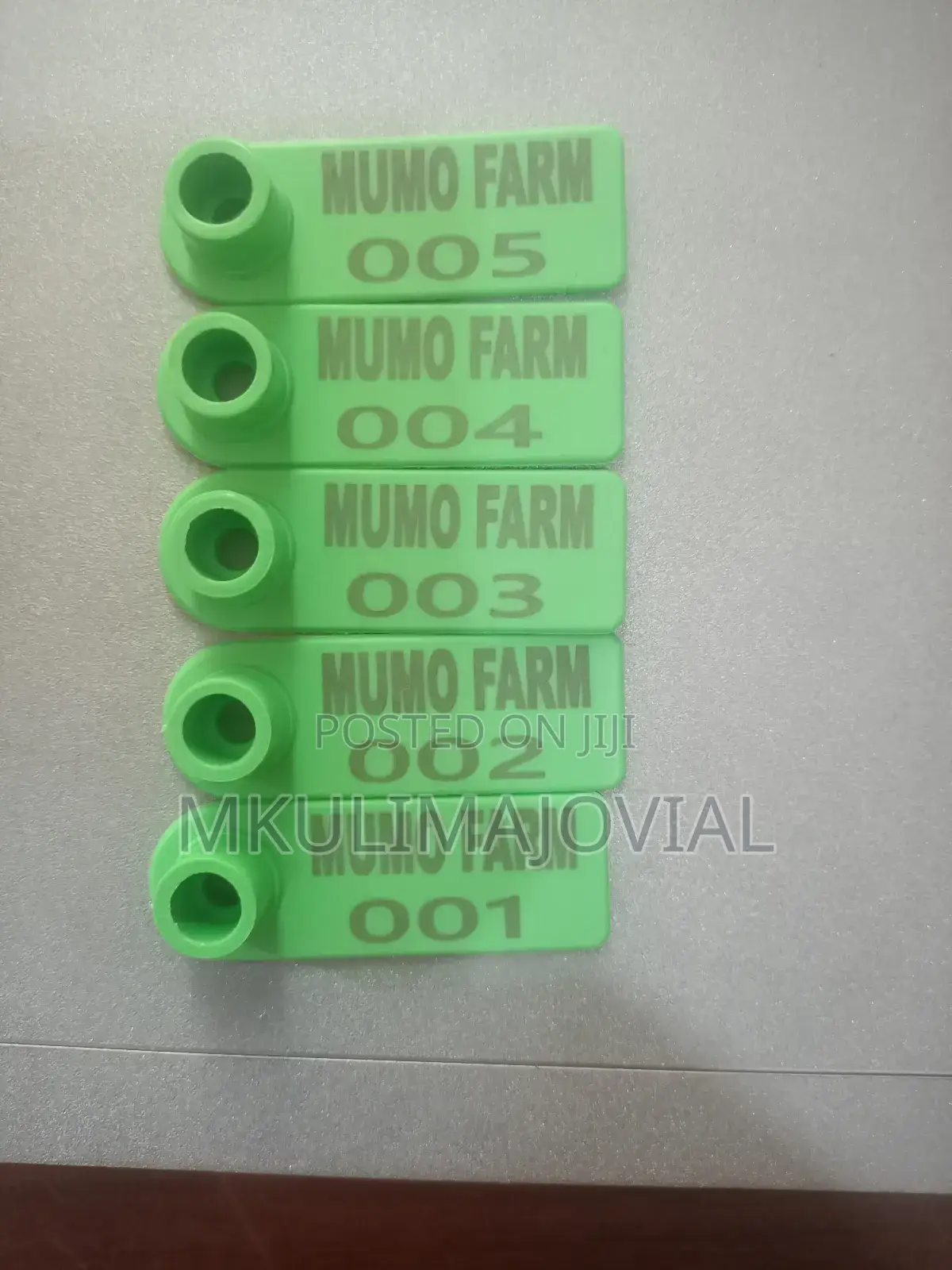 Sheep Customized Eartags Green and Other Colours