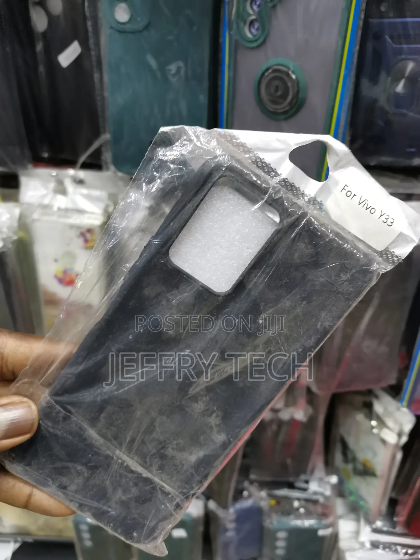 Case for Vivo Y33 Soft Silicone Drop Protective Case-Black