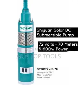 Shiyuan Solar Dc Submersible Pump 72v 600w