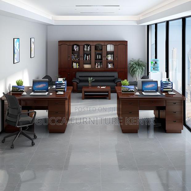 Office Tables:120cm Executive Boss Pedestal Computer Desk - thumbnail 4
