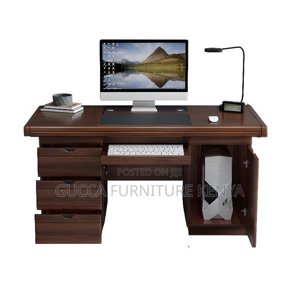 Office Tables:120cm Executive Boss Pedestal Computer Desk - thumbnail 3