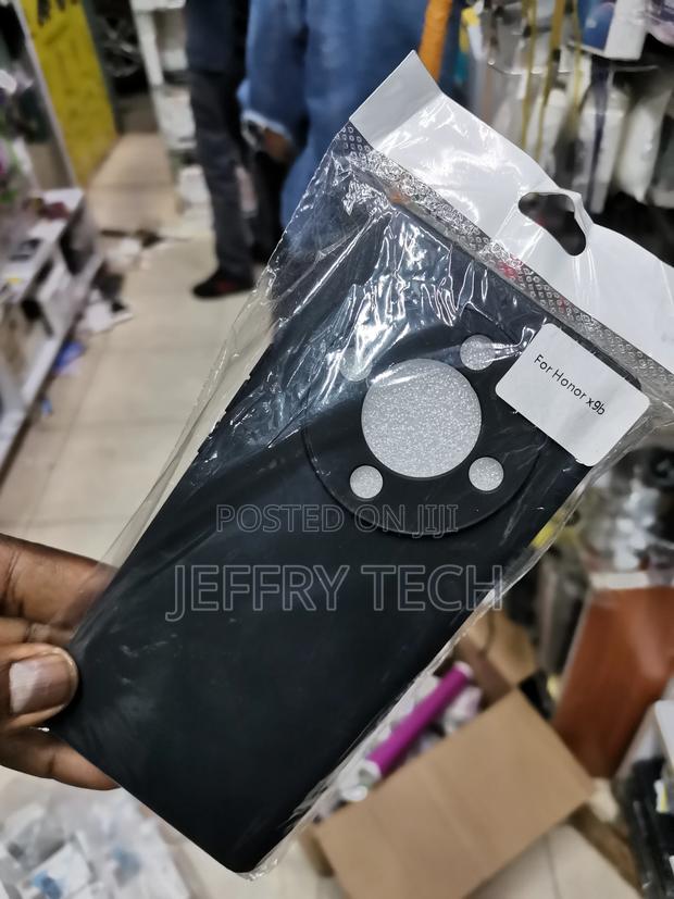 Honor X9b,Soft Silicone Protective Phone Case -Black - main view