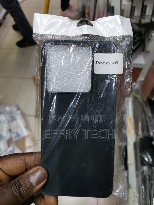 Soft Silicone Back Case for Poco X6 Soft Flexible-Black - main view