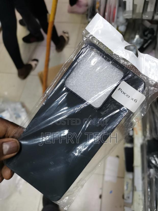 Soft Silicone Back Case for Poco X6 Soft Flexible-Black - thumbnail 2