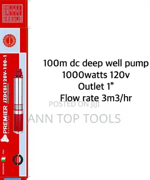 100m Dc Deep Well Submersible Pump 1inch 1000w