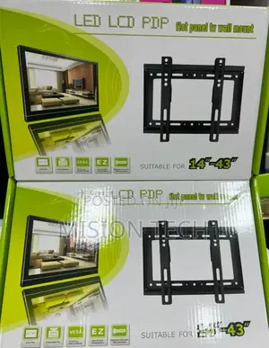 14"-42" TV Flat Panel Wall Bracket Holder Black