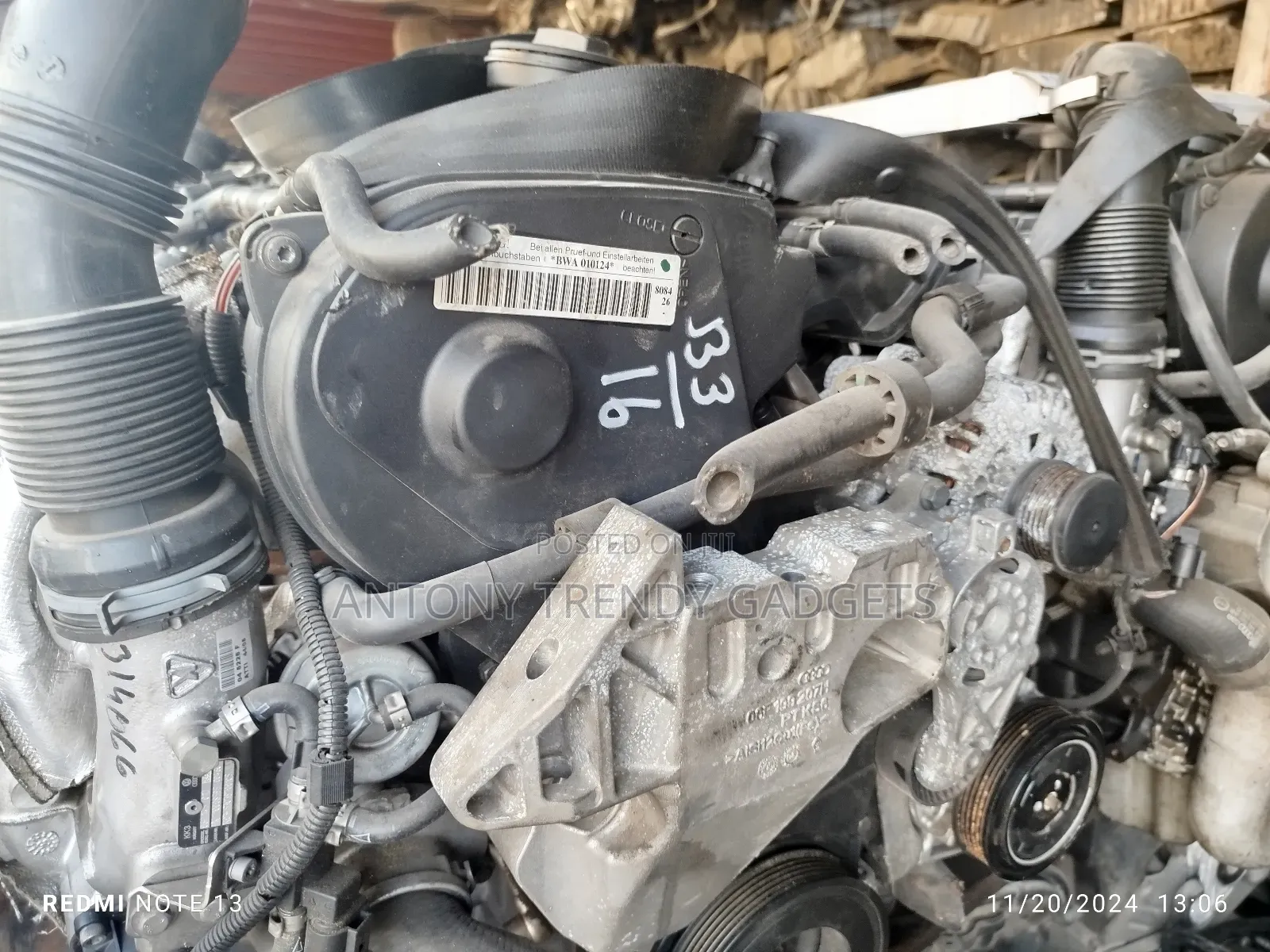 BWA Engine for Volkswagen and Audi Complete