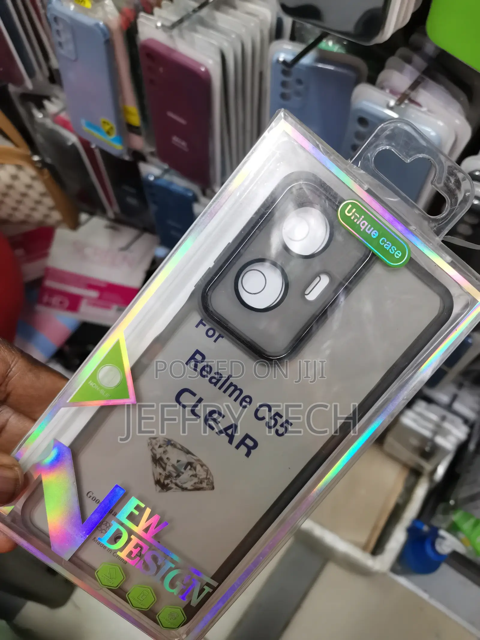 Transparent Realme C55 Cover With Camera Protection