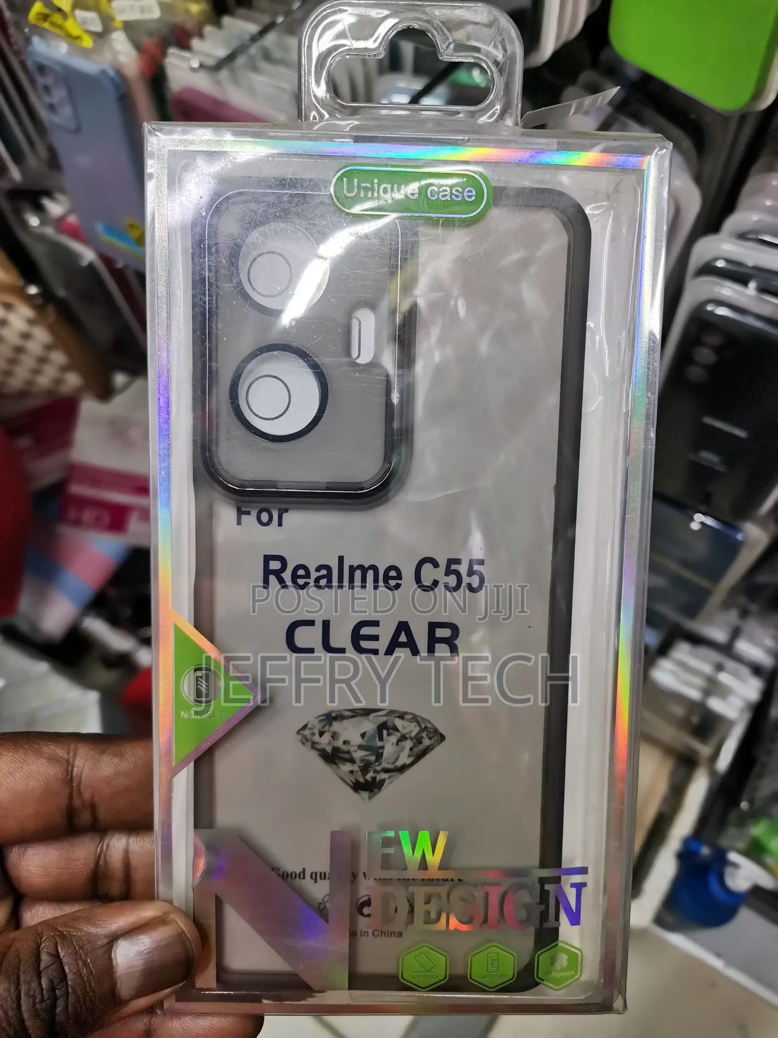 Transparent Realme C55 Cover With Camera Protection