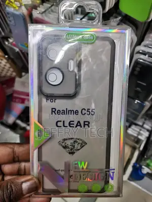 Transparent Realme C55 Cover With Camera Protection