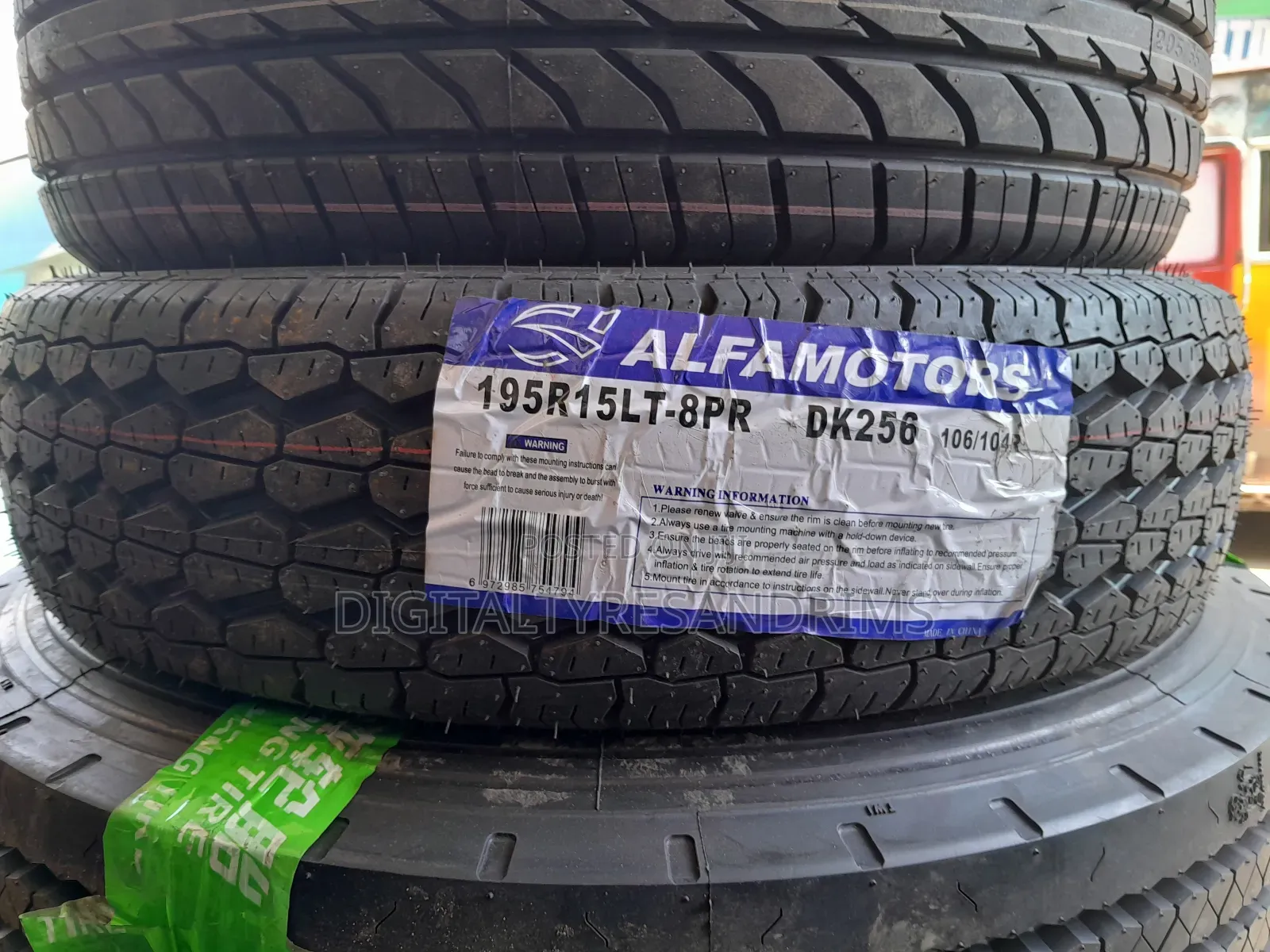 195R15C Alfamotors Tyres Brand New