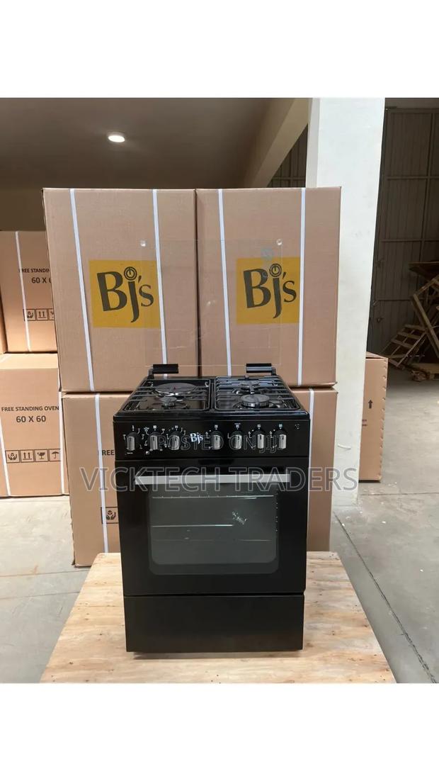 Cooker(Black)BJS 60*60,3-Gas+1 Hot Plate With Turbo-Fan
