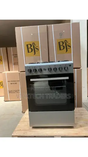 Cooker(Silver) BJS 60*60 3-Gas+1 Hot Plate With Turbo-Fan