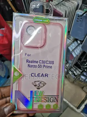 Soft Electroplated Lens Protection Clear Case for Realme C30