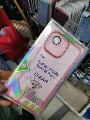 Soft Electroplated Lens Protection Clear Case for Realme C30