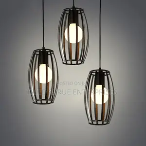 3 Pieces Metal Cage Pendant Light Yf3