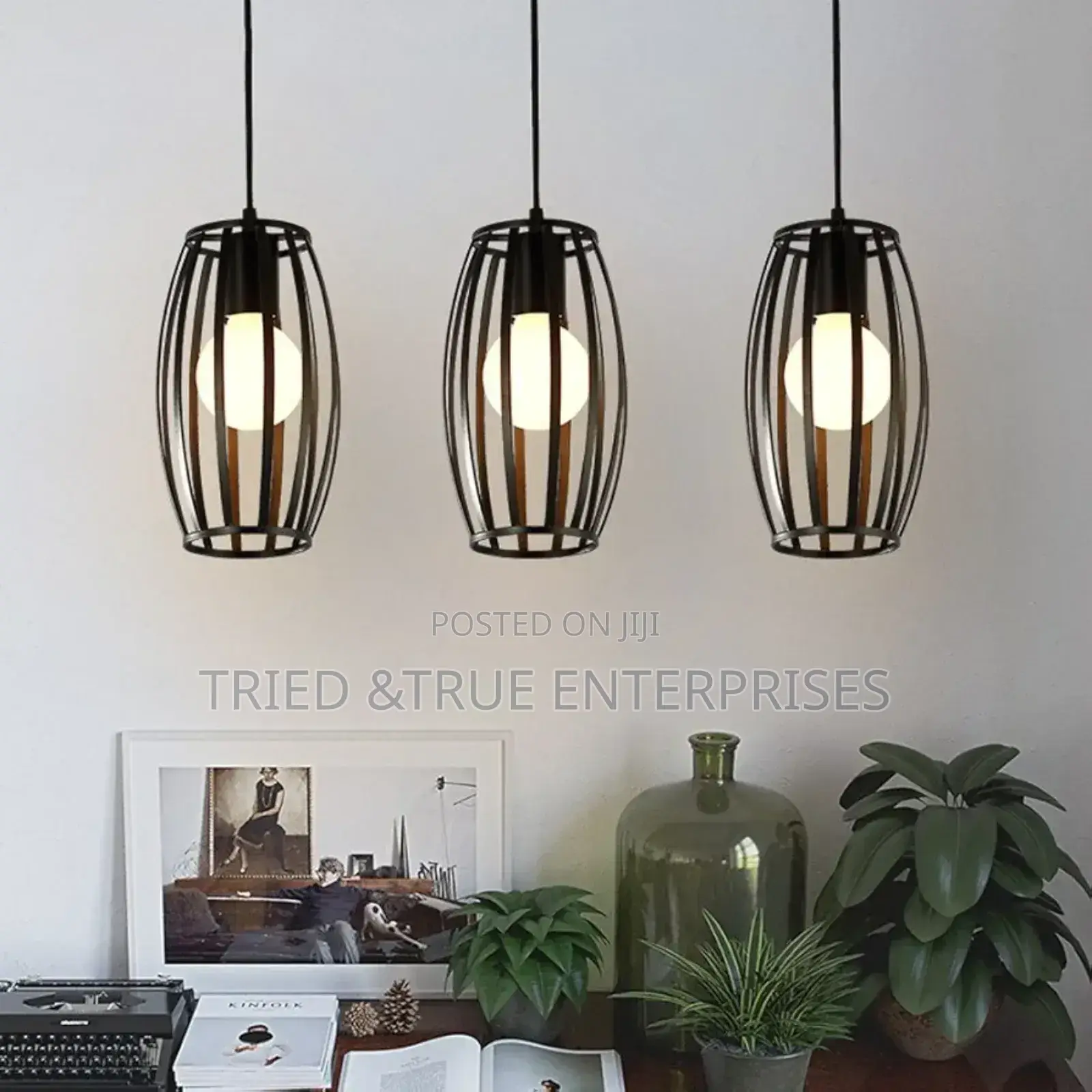 3 in 1 Drum Shape Hanging Pendants Light Yv4