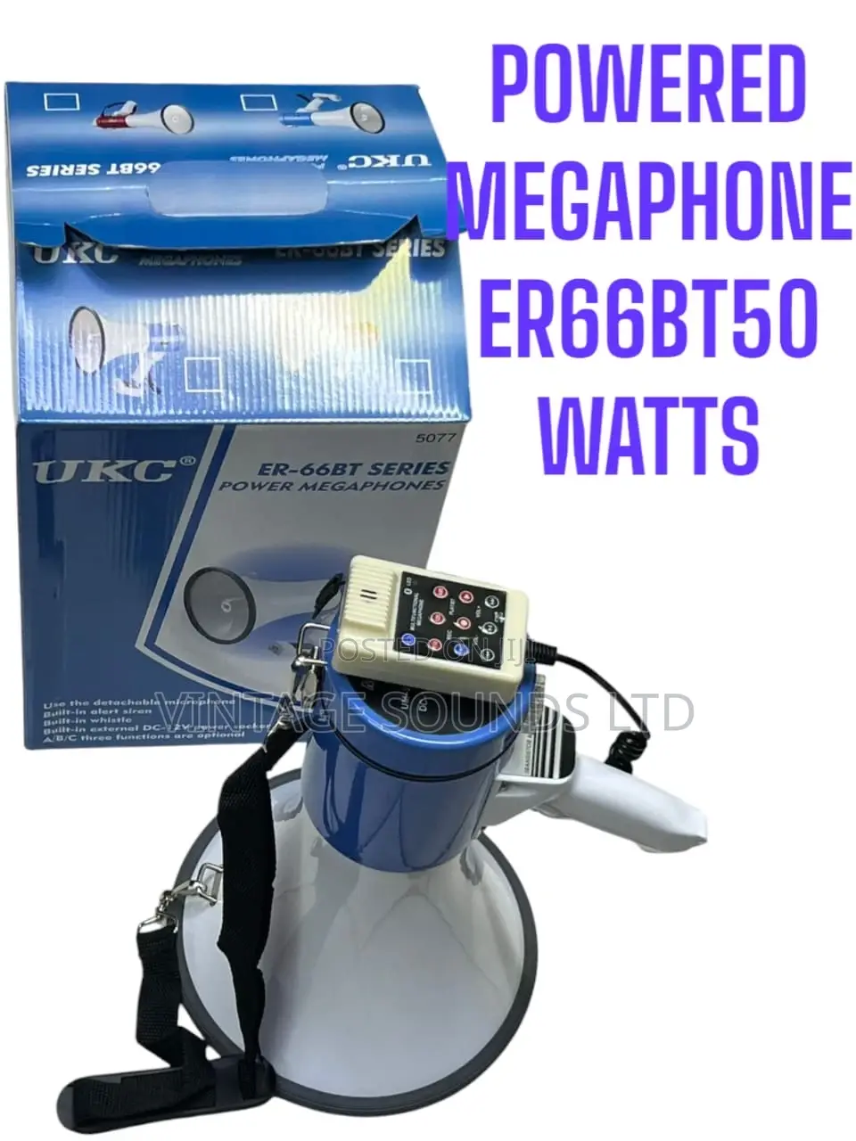 Powered Megaphone Er66bt 50watts