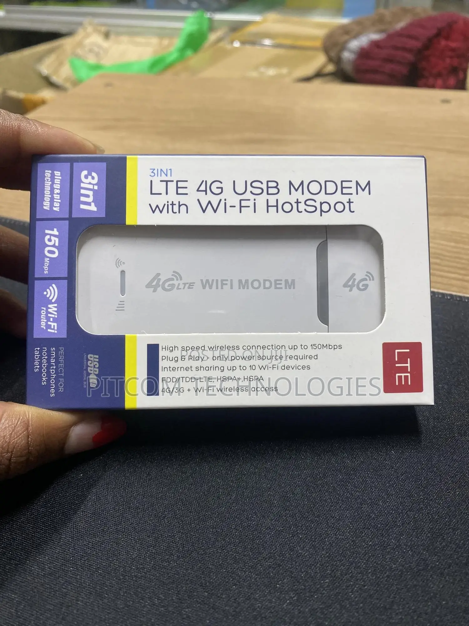Lte 4g Usb Modem With Wi-Fi Hotspot