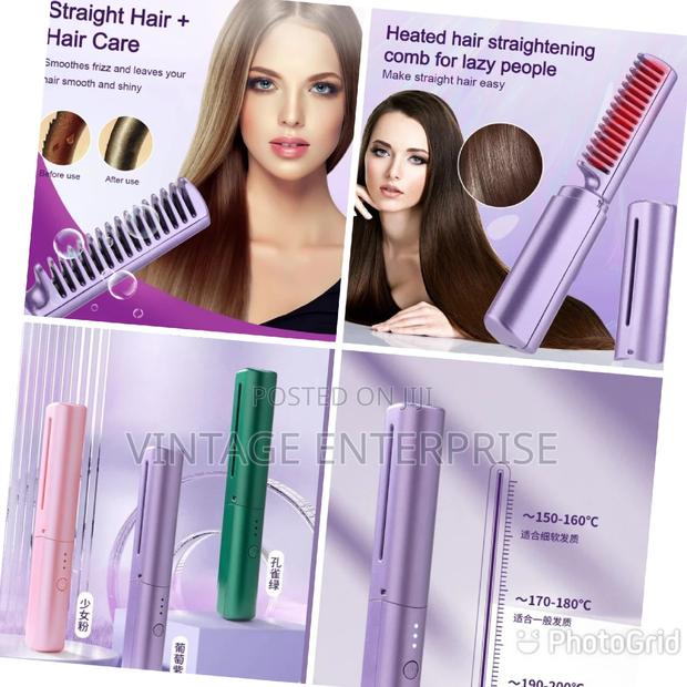 Wireless Hair Straightener Comb