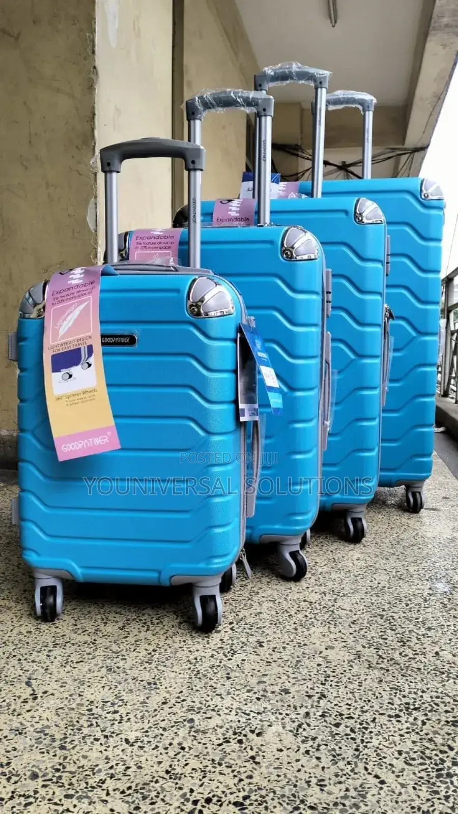 4 in 1 Unbreakble Laxurious Rubber Suitcase Briefcase