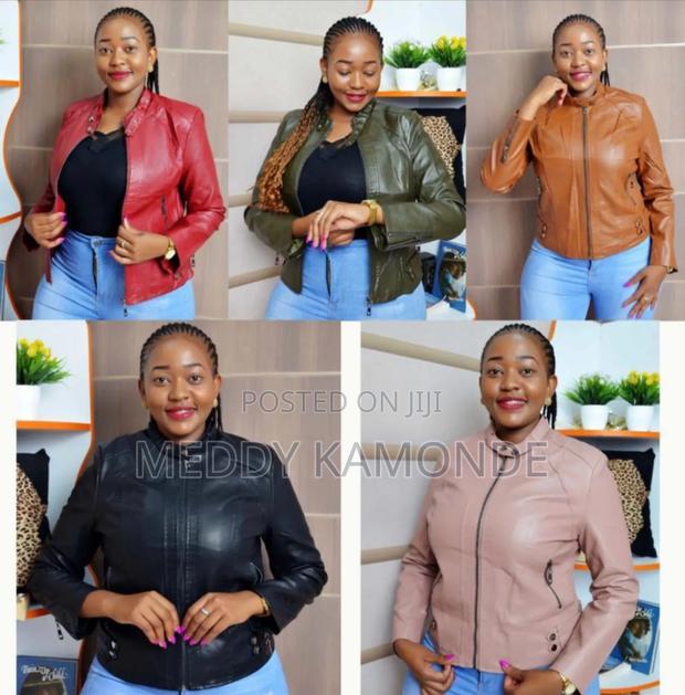 Designer Black/Maroon Leather Jacket - thumbnail 2