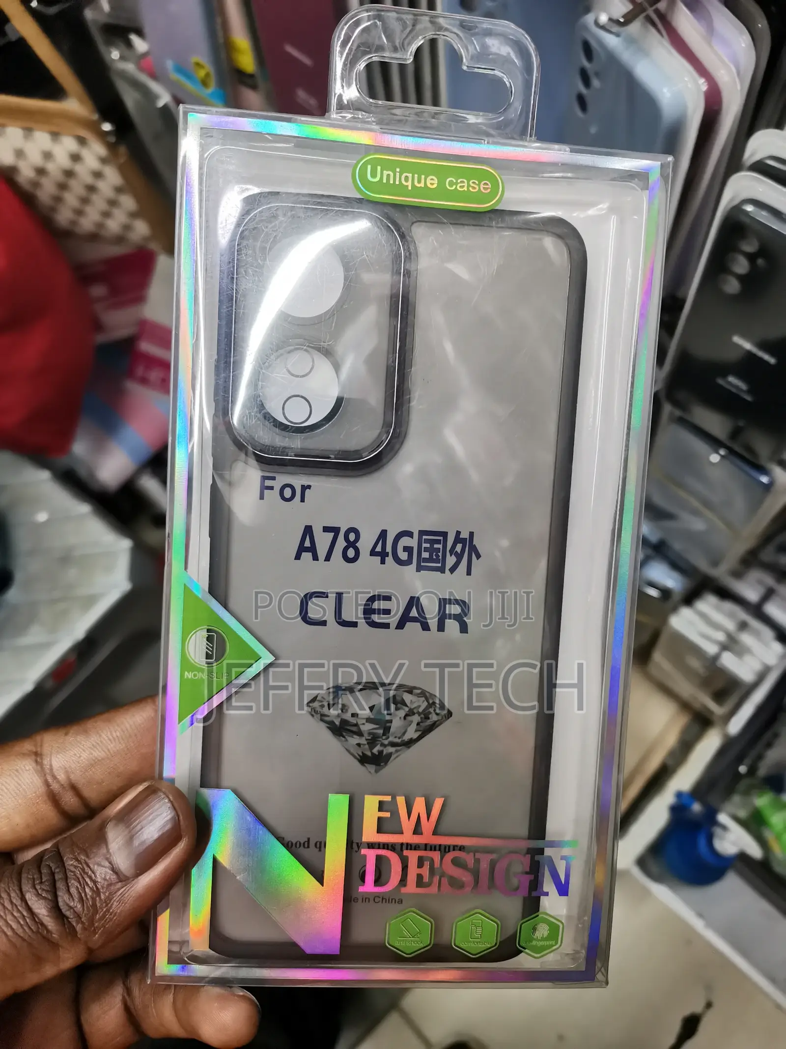 Clear Plating Casing Miror Cover - Ungu, OPPO A78 4G