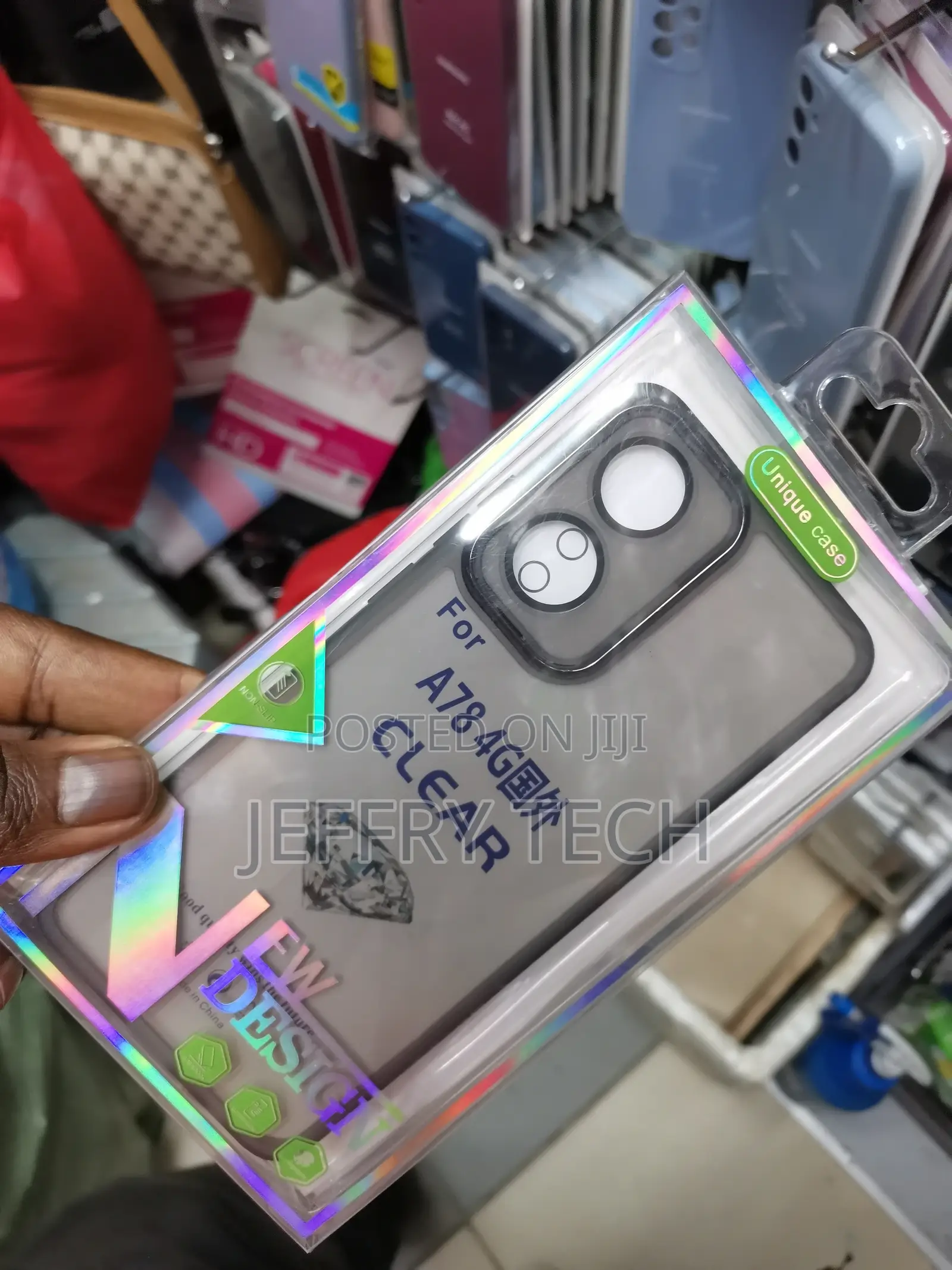 Clear Plating Casing Miror Cover - Ungu, OPPO A78 4G