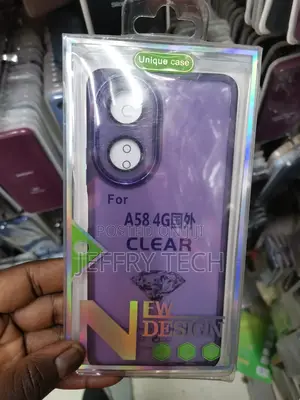 Electroplating Protective Transparent Case for Oppo A58