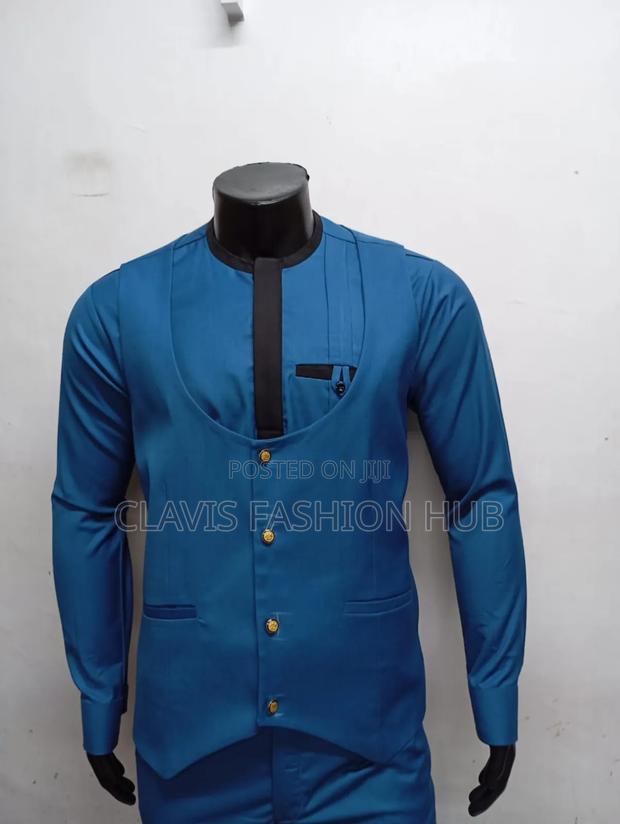 African Best 3 Pieces Men Suits(Shirt,Trouser Waistcoat)