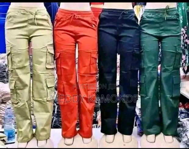 Designer Black Cargo Pants