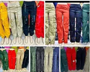 Green Black Cargo Pants