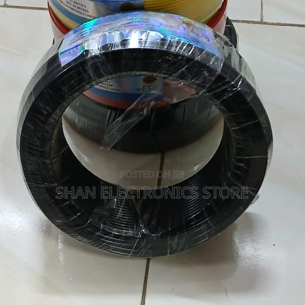 Black PVC Flame Retardant Wire Electric Cable 1.5mm Single - main view