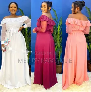 Pink/Black Wedding/Church Long Dresses