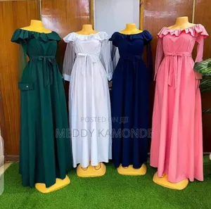 Pink/Black Wedding/Church Long Dresses
