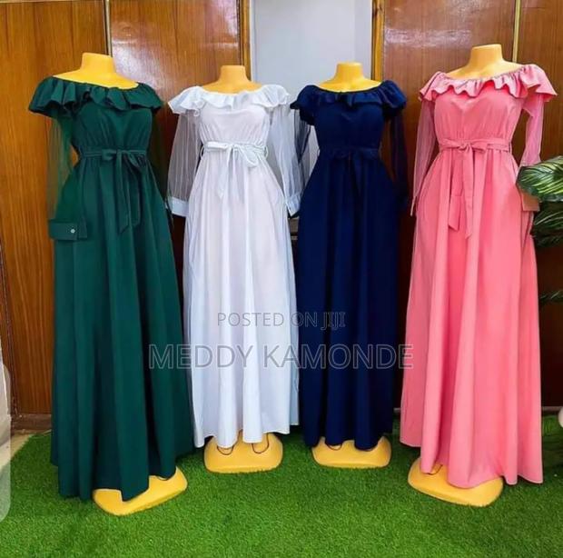 Pink/Black Wedding/Church Long Dresses - thumbnail 2