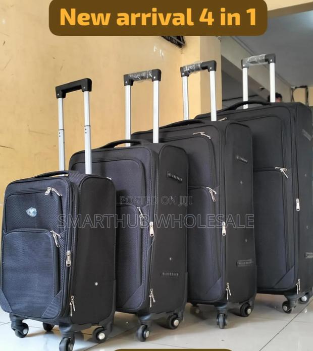 4 in 1 Fabric Laxurious Suitcase Briefcase Travel Bag