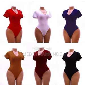Cute Black Bodysuit Tops