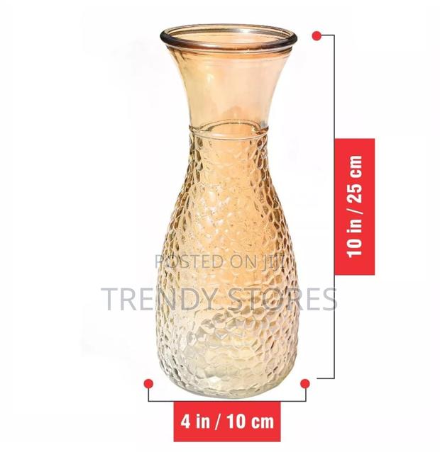 Golden High Brim Flower Vase