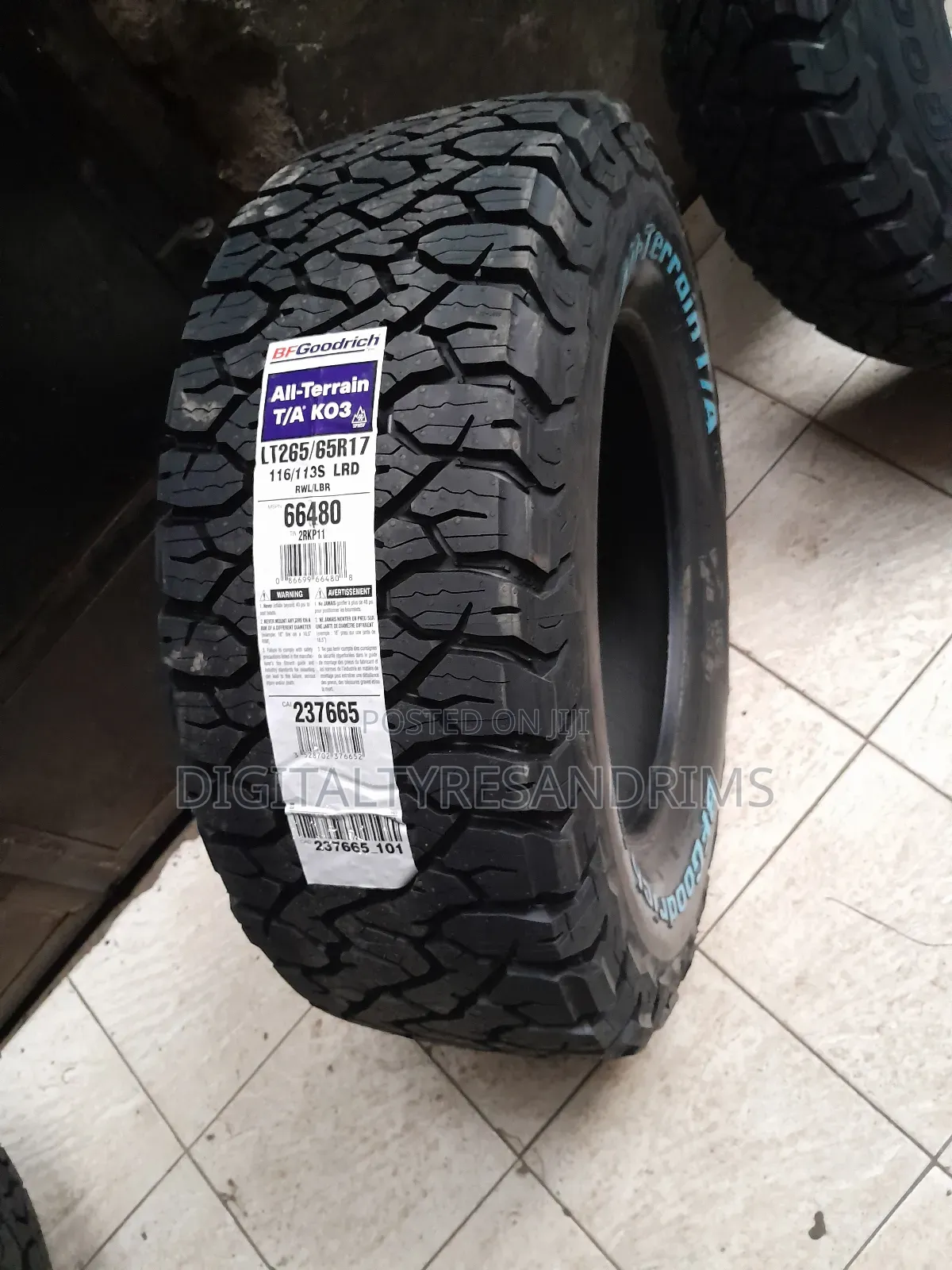 Bf Goodrich Tyres Brand New Size 265/65r17