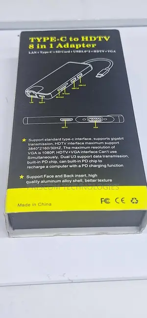 Type C To Hdmi Adapter 8 In 1 Type C Docking Station