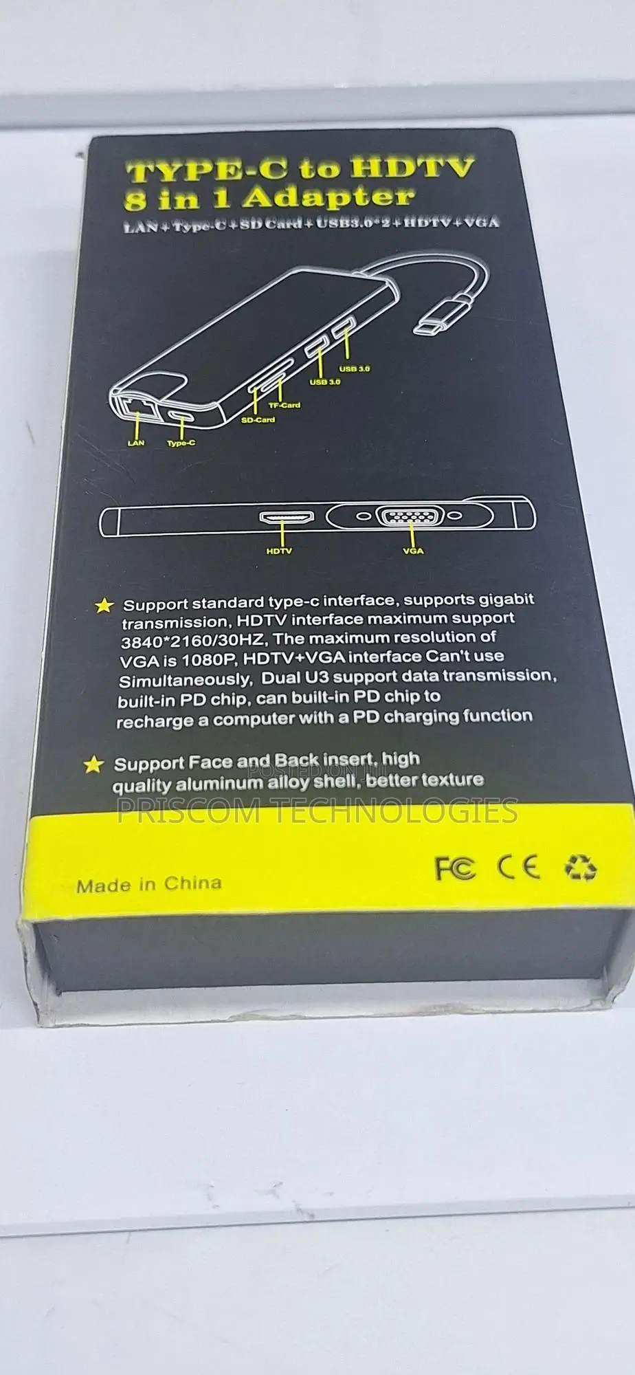 Type C To Hdmi Adapter 8 In 1 Type C Docking Station
