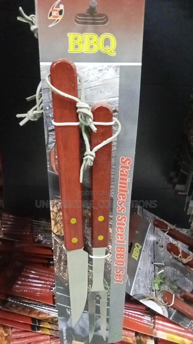 Two Piece Barbeque Knife and Fork - main view