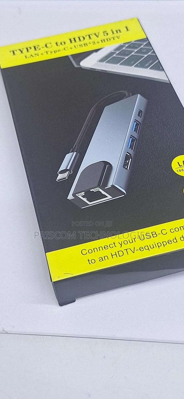 Type C To Hdmi Adapter 5 In 1 Type C Docking Station - thumbnail 3