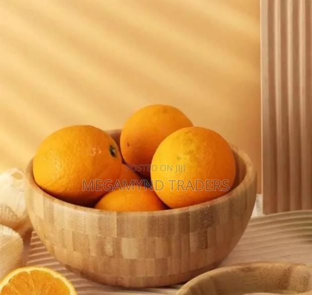 Bamboo Salad/Mixing Bowl/Serving Bowl 4litre Wooden - thumbnail 2