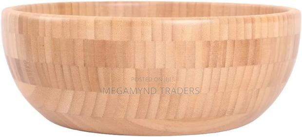 Bamboo Salad/Mixing Bowl/Serving Bowl 4litre Wooden - thumbnail 6
