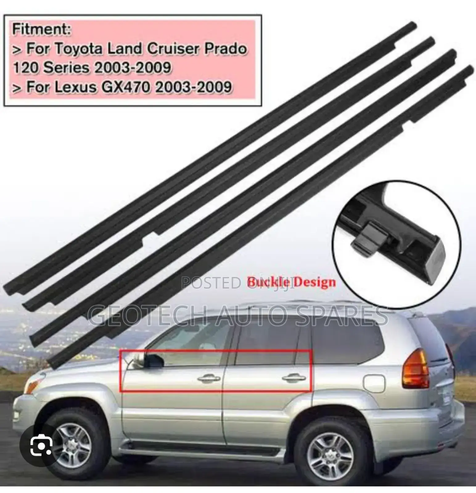 Toyota Prado 120 Weather Strips