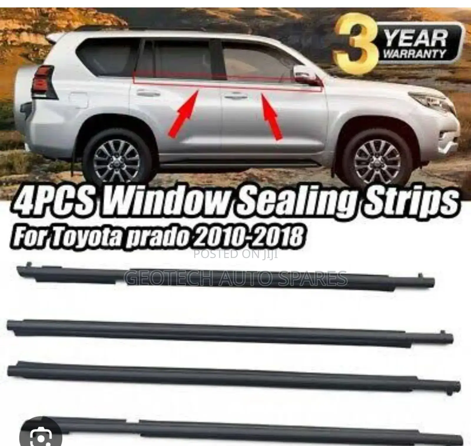 Toyota Prado 150 Weather Strips